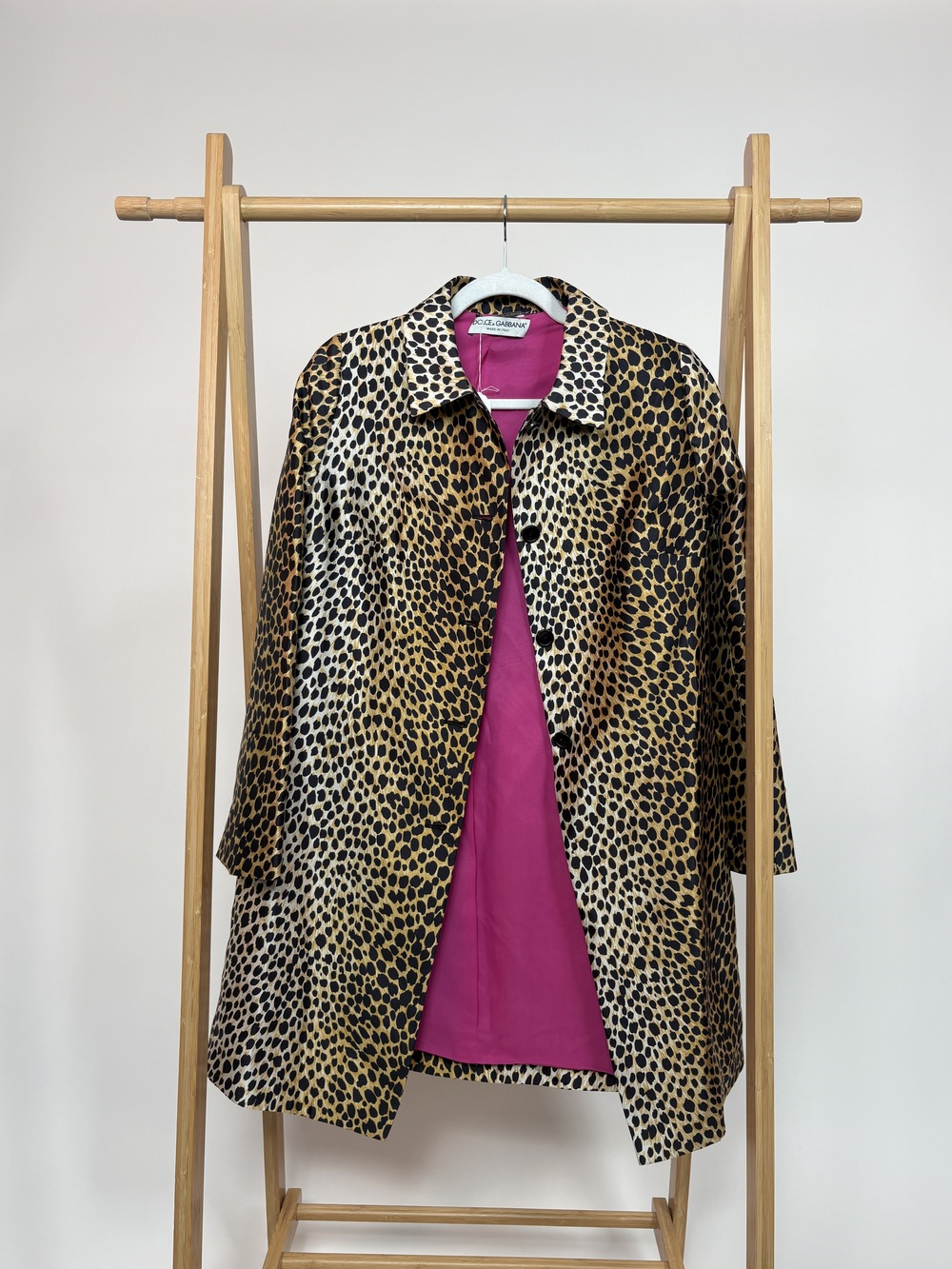 PF-1356 Dolce & Gabbana Leopard Car Coat